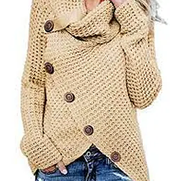 Asymetric Sweater With Wide Sleeves